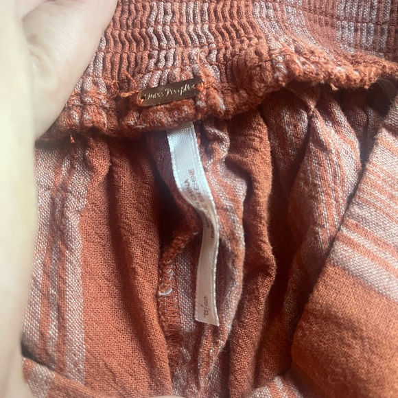 Free People Kats Striped Wide Leg Linen Pant - Picture 5 of 5